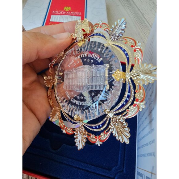 Vintage White House 2002 gold chandelier ornament new Xmas tree - Picture 7 of 9